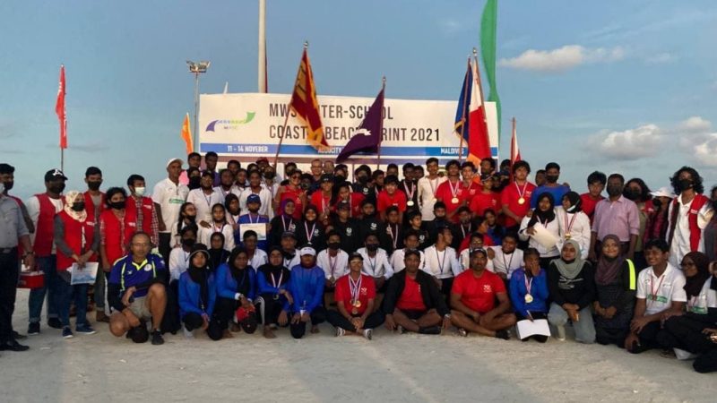 MWSC held a Coastal Rowing Beach Sprint in Addu City