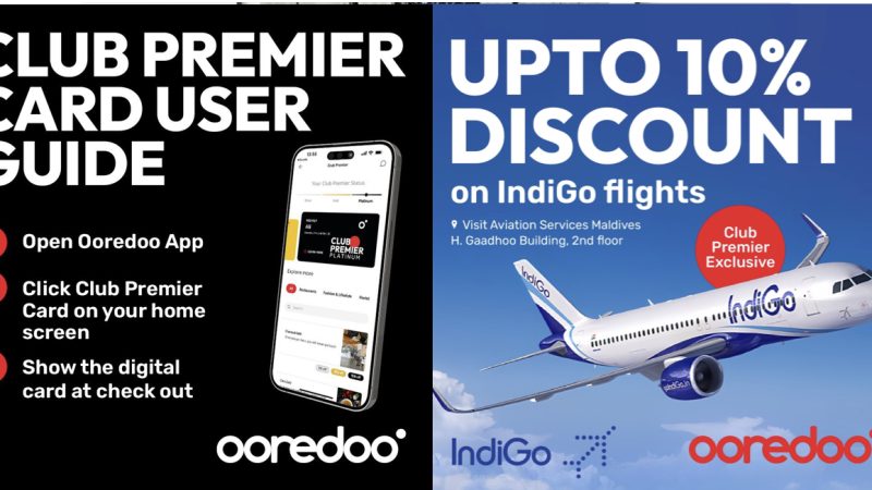 10% discounts on IndiGo tickets for Ooredoo Gold and Platinum Club Premier Members