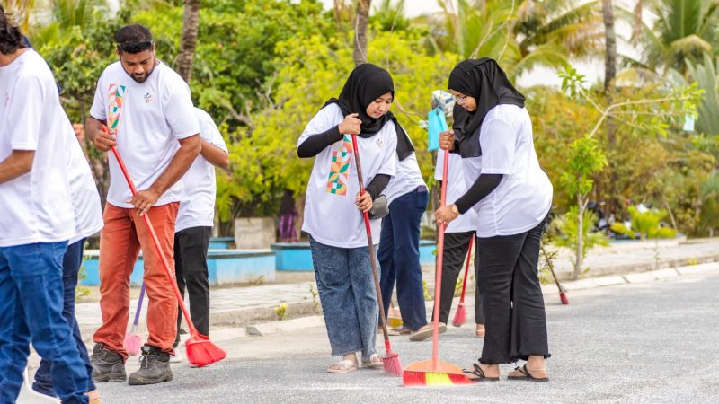 Streets of Kulhudhuffushi City cleaned ahead of the Makita Junior Championship