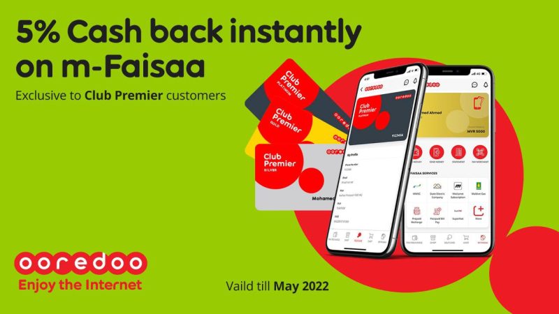 Cashback promotion for Club Premier Members via m-Faisaa