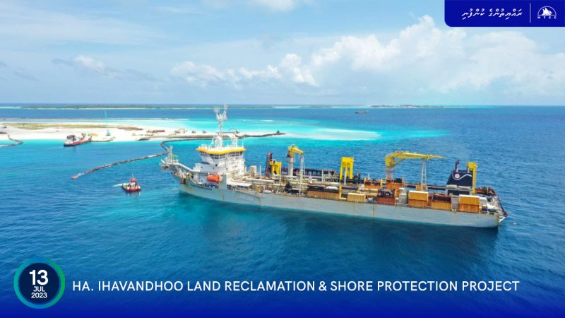Ha. Ihavandhoo Land Reclamation and Shore Protection Project resumed
