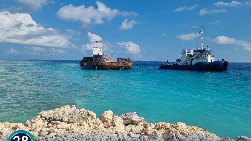 70% of Ha. Muraidhoo Harbour upgrading project completed
