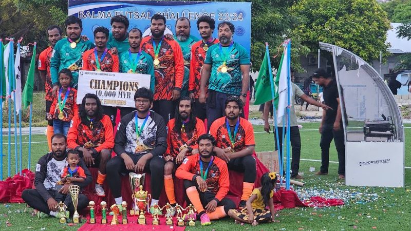 Fire Birds, champions of ‘Balma Futsal Challenge 23/24’ held at Sh. Feevah