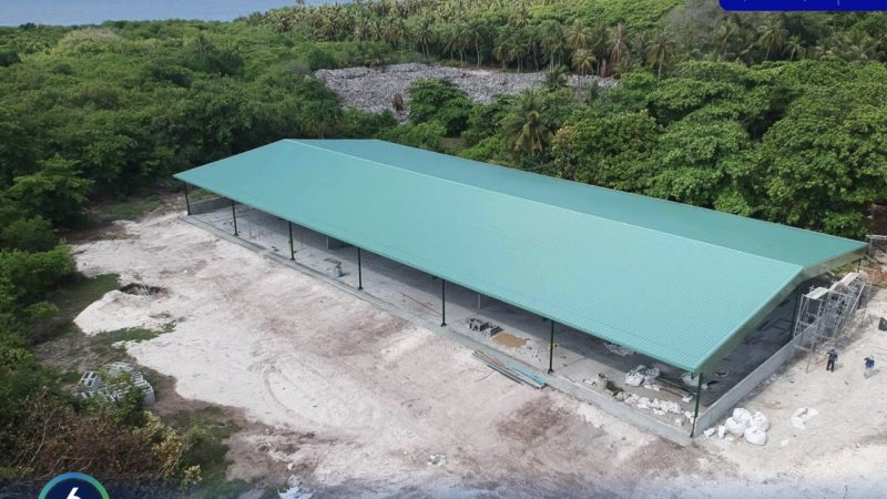 HDh. Kunburudhoo Solid Waste Storage Shed and Access Ramp construction project completed