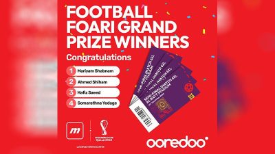 Ooredoo Football Foari campaign winners selected