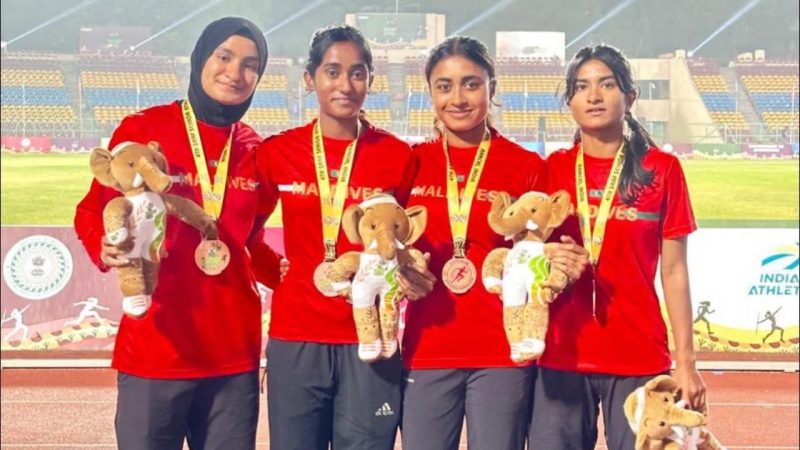 Ahuna Nizar from Kulhudhuffushi Helps Maldives Win Bronze at South Asian Athletics Championship