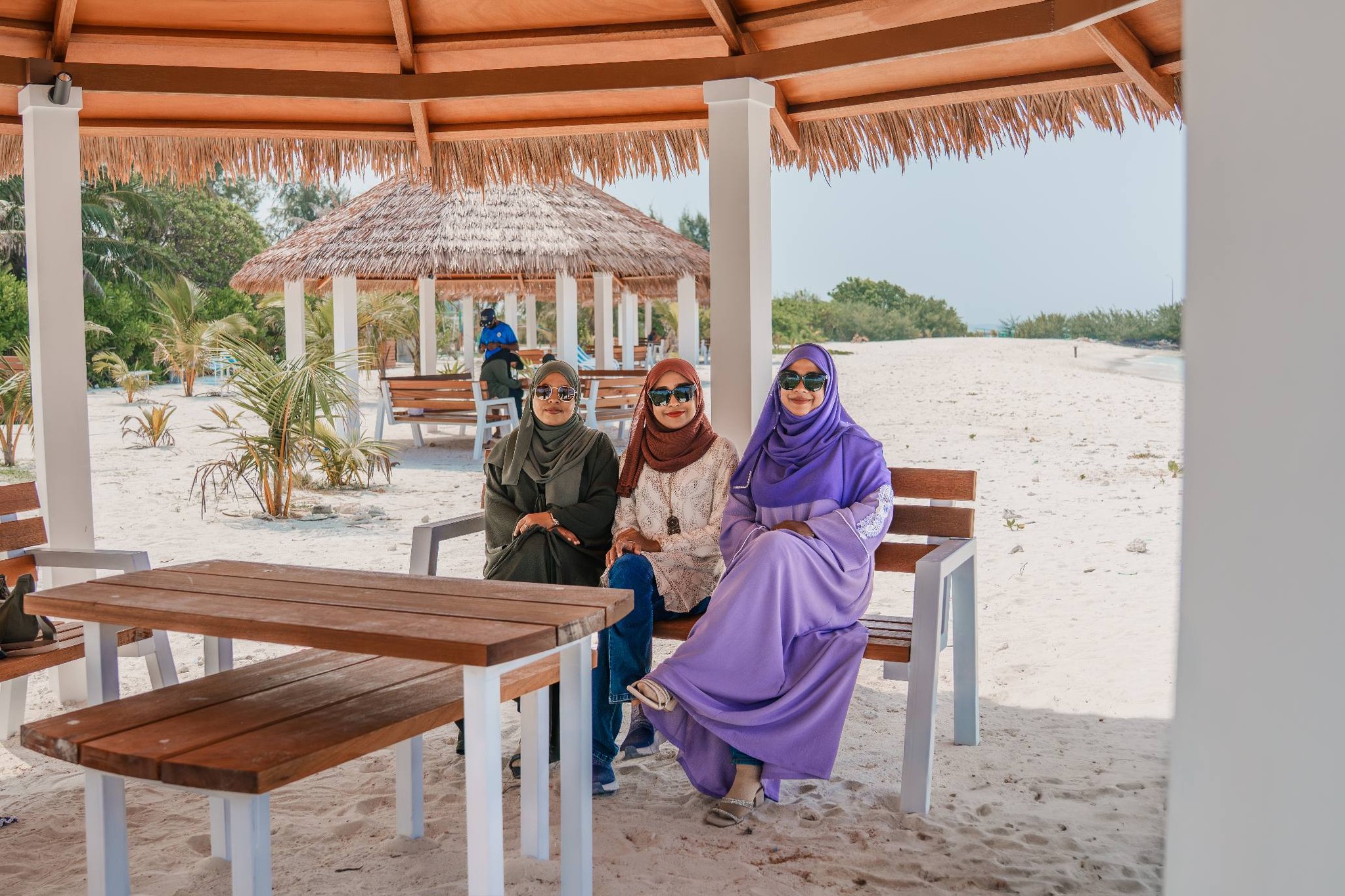Kulhudhuffushi Women's Development Committee Completes Construction of Beach Huts and Joali Seats