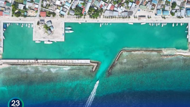 76% of Ha. Dhidhdhoo Harbour Extension and Jetty Construction Project completed