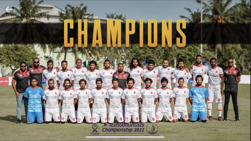 Club Corals - champions of ‘MTCC Kulhudhuffushi Championship 2022’
