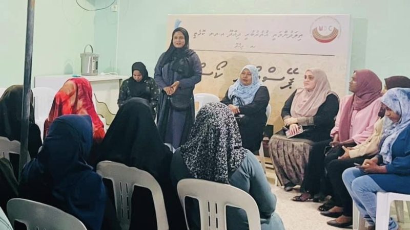 A pastry course ongoing at Ha. Dhidhdhoo