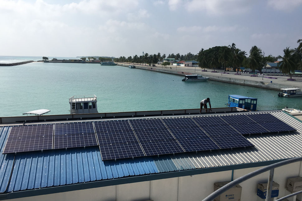 Solar Photovoltic System installed in HA. Hoarafushi and Molhaadhoo