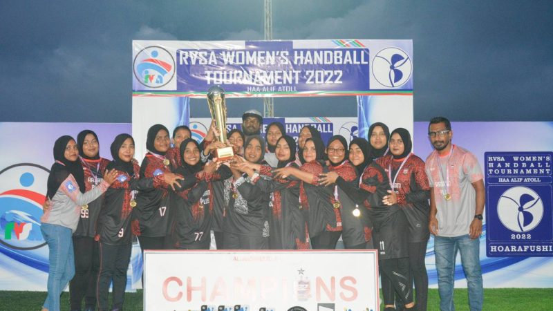 Baavees Sports Club has won the RVSA Women’s Handball Tournament 2022