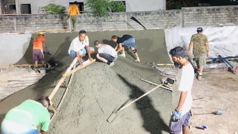 70% of HDh. Hanimaadhoo Skate Park Development project completed