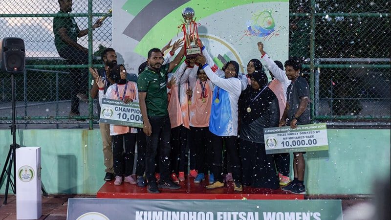 Kumundhoo Council Futsal Challenge 2022: CS Women champions of women’s category