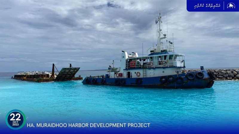 76% of Ha. Muraidhoo Harbour Upgrading Project completed