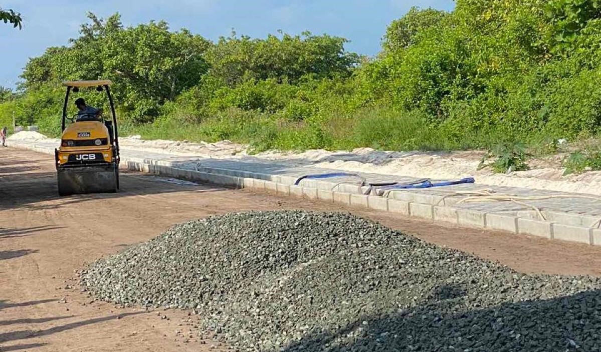 Hanimaadhoo Road Development Project 70 Percent Complete