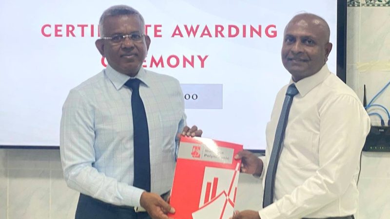 Electrical Installation and Maintenance course conducted in Ha. Dhidhdhoo concluded