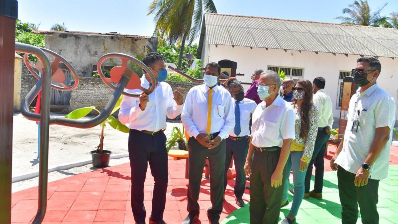 Vaikaradhoo Outdoor Gym officially opened