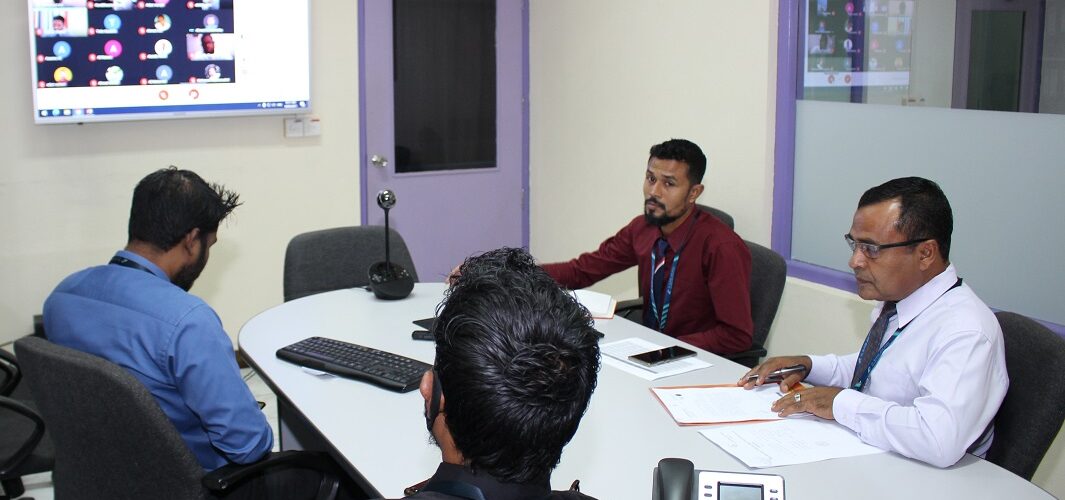 The new elected council of the Sh.Atoll discussed the transition report.