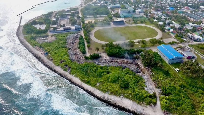 A new mosque built by a businessman opened in Kulhudhuffushi City