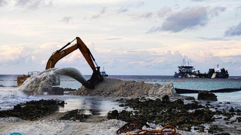 Mahaa Jarraaf Mobilized to commence M. Dhiggaru Land reclamation and Shore protection project