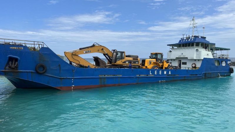 MTCC mobilized Ha. Muraidhoo Harbor Upgrading project