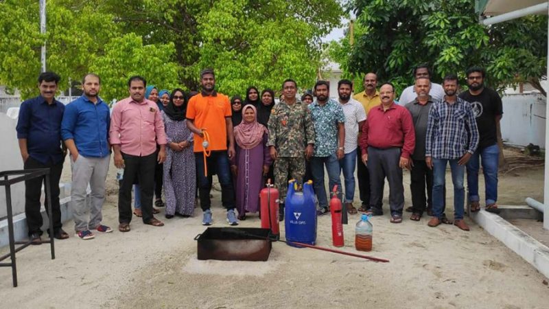 MNDF conducted Fire awareness programmes in Ha. Thakandhoo and Ha. Maarandhoo
