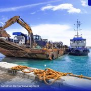 MTCC mobilized site for GDh. Gadhdhoo Harbour development project