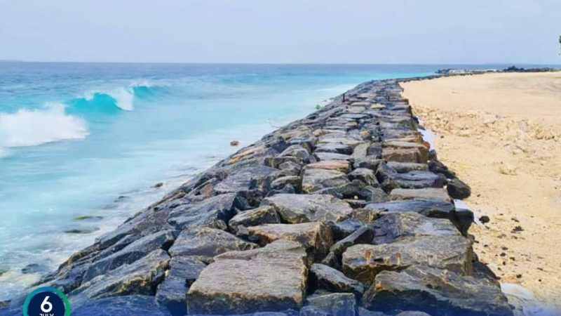 41% of HDh. Nellaidhoo Shore Protection project completed