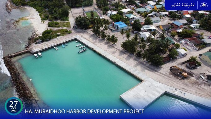 60% of Ha. Muraidhoo Harbour upgrading project completed