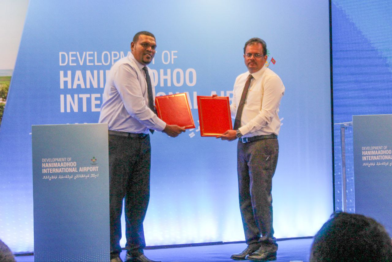 Agreement signed to develop HDh. Hanimaadhoo International Airport