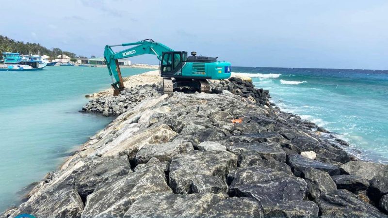 45% of AA. Maalhos Harbor Development Project completed: MTCC