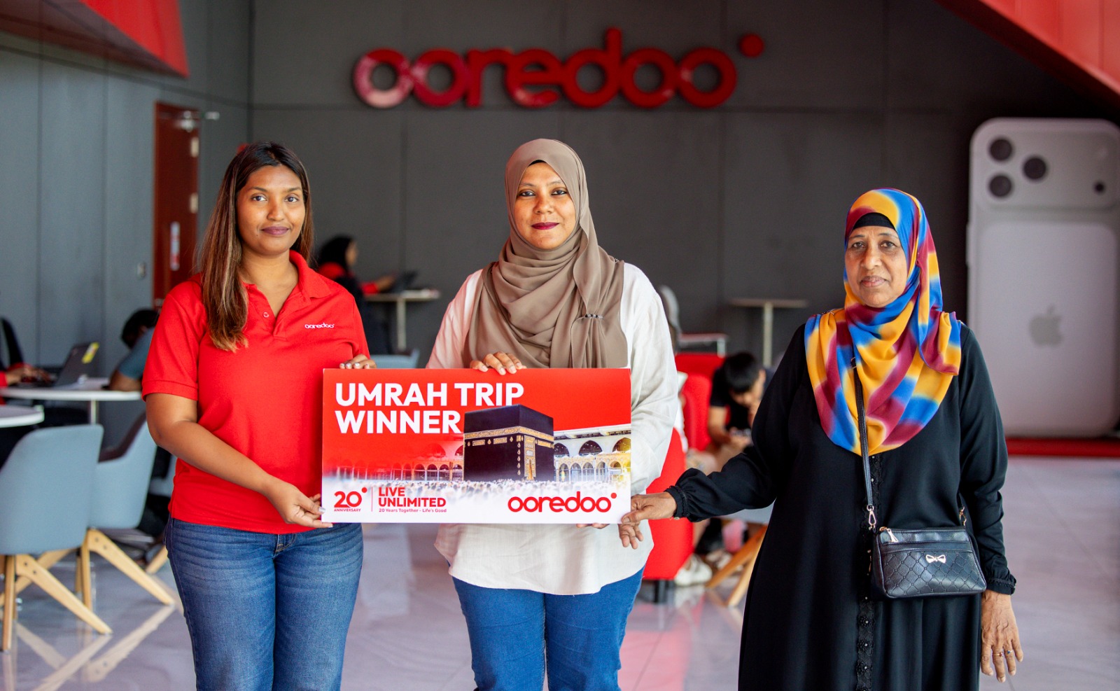 Nuzuha Ibrahim Wins 14th Umrah Trip in Ooredoo Maldives’ LiveUnlimited Campaign