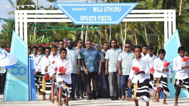 Tourism 50, Mila Uthuru Sports Fiesta 2022, commenced in Shaviyani Atoll