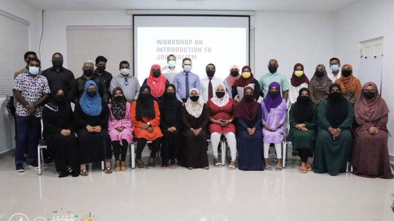 Workshop on Introduction to Journalism held at Kulhudhuffushi City