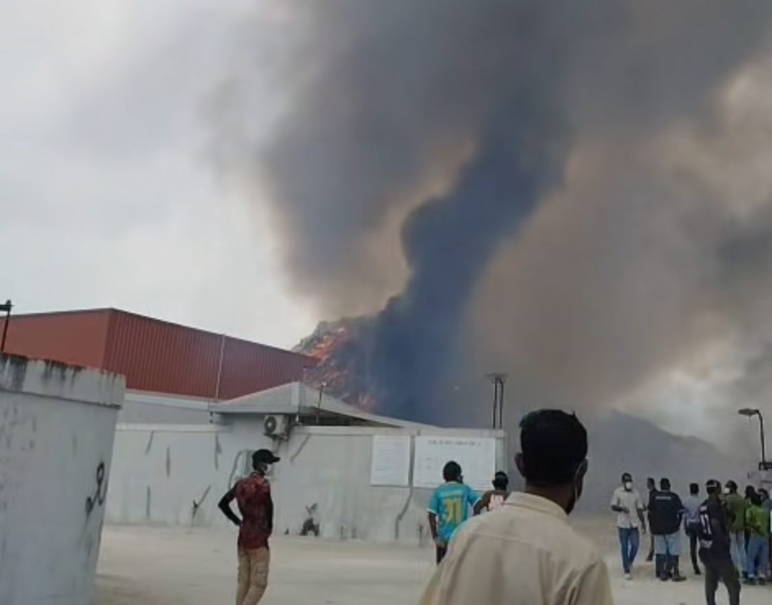 Fire at Kulhudhuffushi Waste Management Center Brought Under Control
