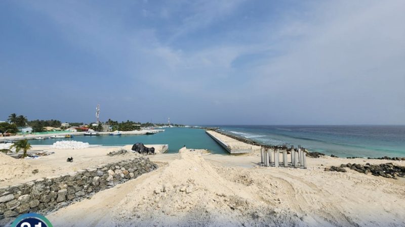 61% of Ha. Dhidhdhoo Harbour Extension and Jetty Construction Project completed