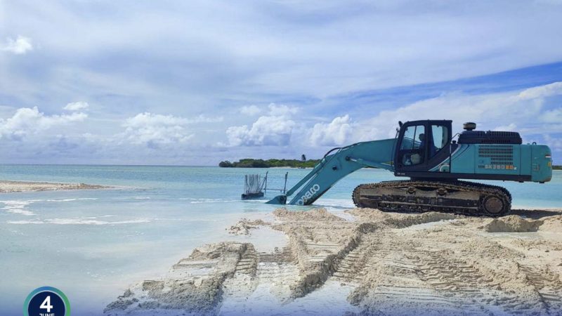 50% of Ha. Hoarafushi Airport Jetty Construction Project completed