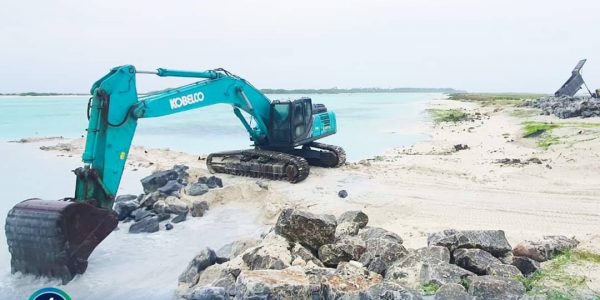 60% of Ha. Hoarafushi Airport Shore protection project completed