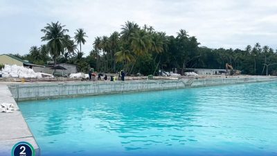 Quay wall construction under Ha. Muraidhoo Harbour upgrading project completed