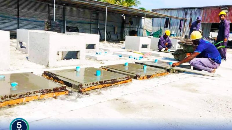 R. Dhuvaafaru Road Development Project progressing at a fast pace
