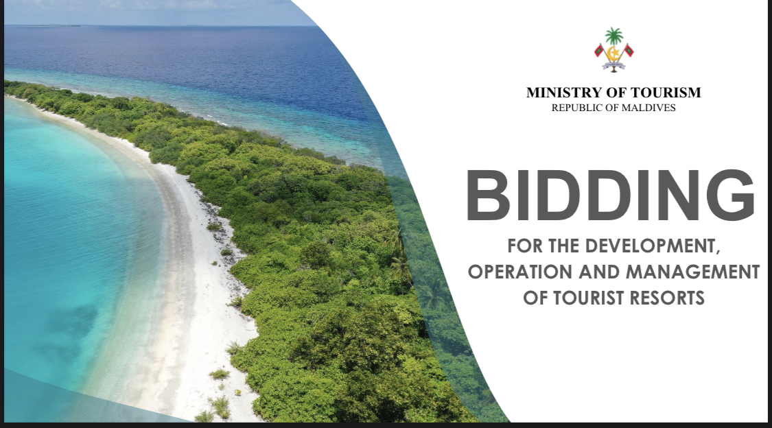 Bidding open for developing Tourist Resorts in 9 atolls, including 2 atolls from Thiladhunmathi