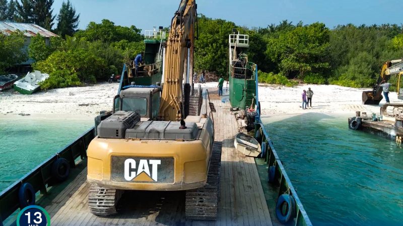 MTCC mobilized the site for Ha. Baarah Channel and Maintenance Dredging Project
