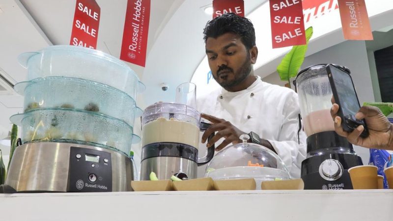 A promotion offering return tickets to Singapore by purchasing Russell Hobbs products from STO