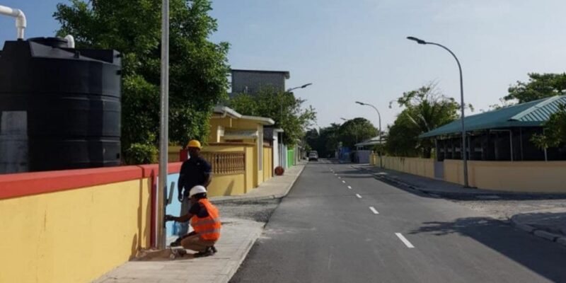 Road Development of Dhuvaafaru almost completed