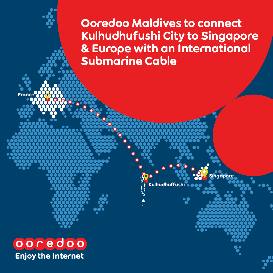 Ooredoo Maldives to develop a Disaster Recovery Site and a Cable Landing Station for PEACE Cable in HDh. Kulhudhuffushi