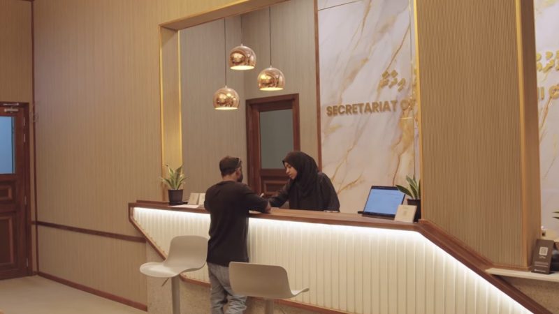 New reception area of Kulhudhuffushi City Council Secretariat opened