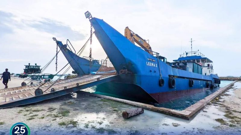 MTCC mobilized site for R. Maakurathu Harbour Development Project