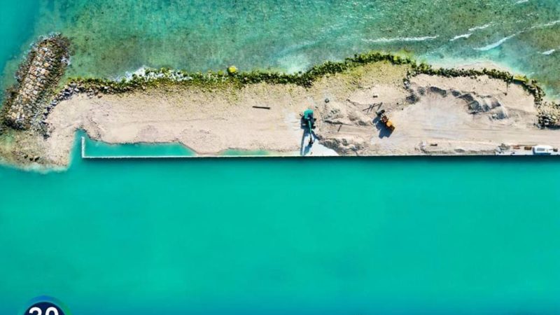 70% of Ha. Dhidhdhoo Harbour Extension and Jetty Construction Project completed