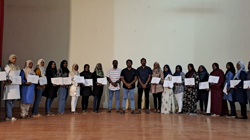 Handball training programme held in Ha. Utheemu concluded